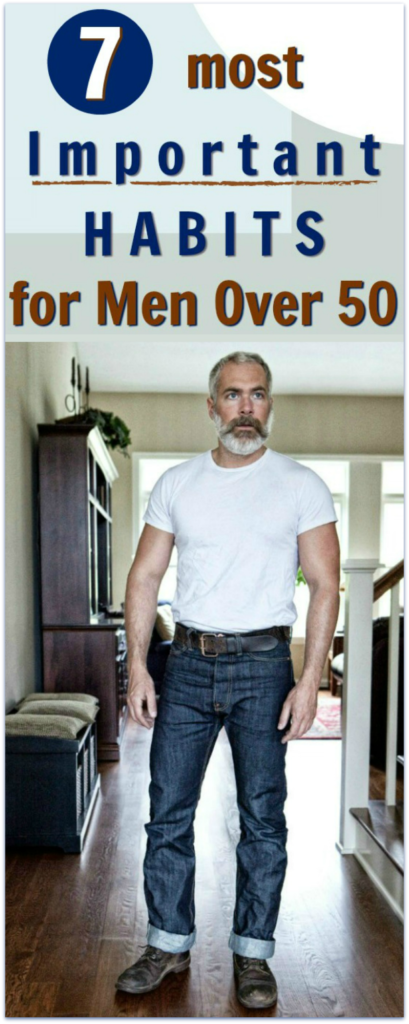 mature, handsome men over 50 looking healthy