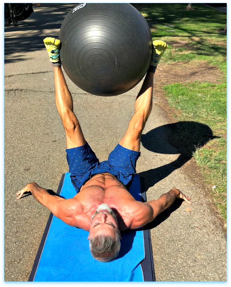 pelvic scoops with stability ball