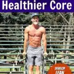 fit, mature athlete doing abdominals exercises outdoors in the park