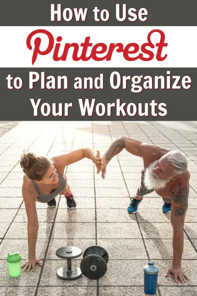 Mature couple doing a successful workout they planned on Pinterest.
