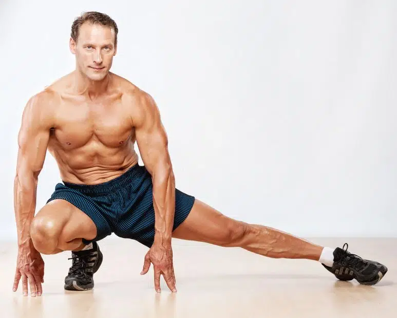 mature man reduces aging risk through exercise