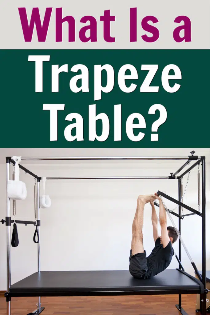 pilates tower exercises on the trapeze table