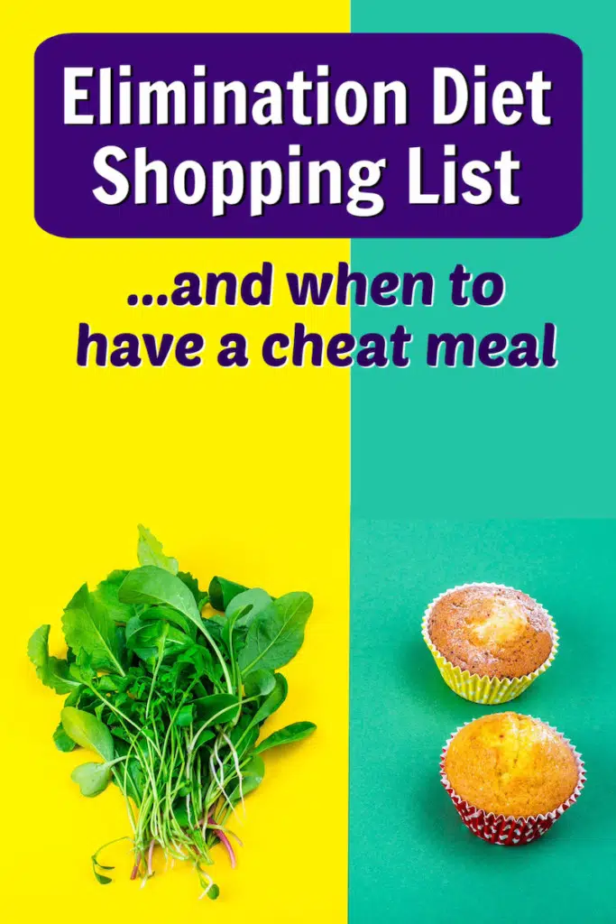 elimination diet shopping list cheat meal