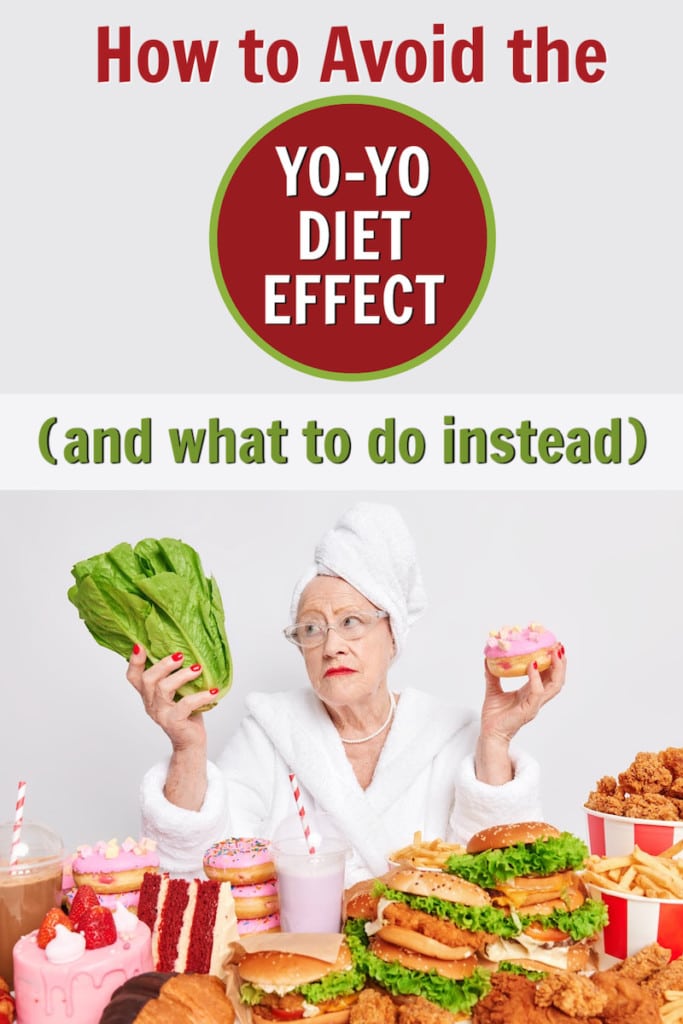 mature woman experiencing yo-yo diet effect