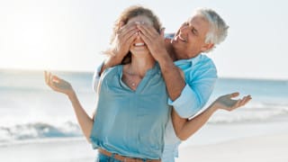 mature couple learning that life gets better after 50