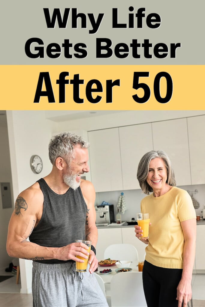 healthy mature couple learn the wisdom of why life gets better after 50
