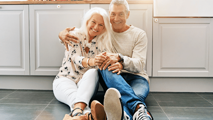 healthy mature couple learning how to age backwards