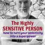 mature man among highly sensitive persons pondering her HSP