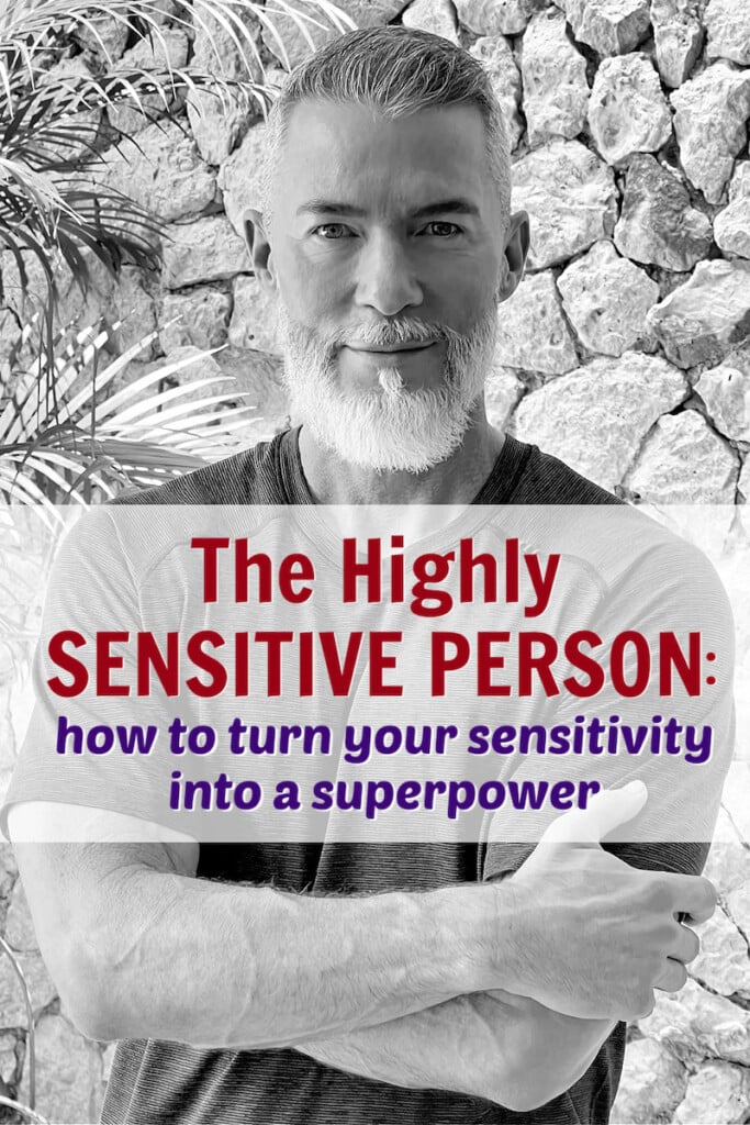 mature man among highly sensitive persons pondering her HSP