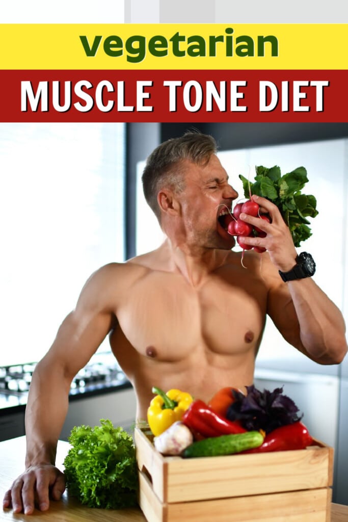 Mature athlete on a vegetarian muscle-building diet.
