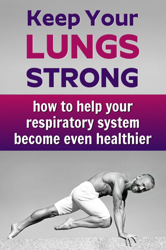 Fit mature man keeping his respiratory system healthy through outdoor exercise.